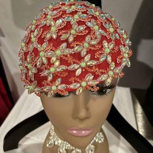 Custom Fascinator (New Tear Drop - Red Base Multi)