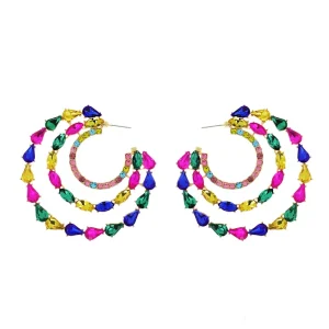 3 Row Rhinestone Multi