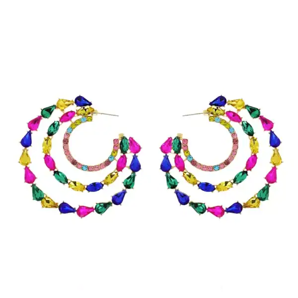 3 Row Rhinestone Multi