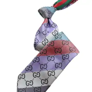 New - Verse IX - GG Silver/Plum/Red Tie w/ Hanky (A8)