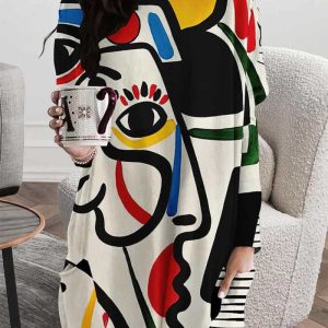 New - Abstract Long Sleeve Top (XL)