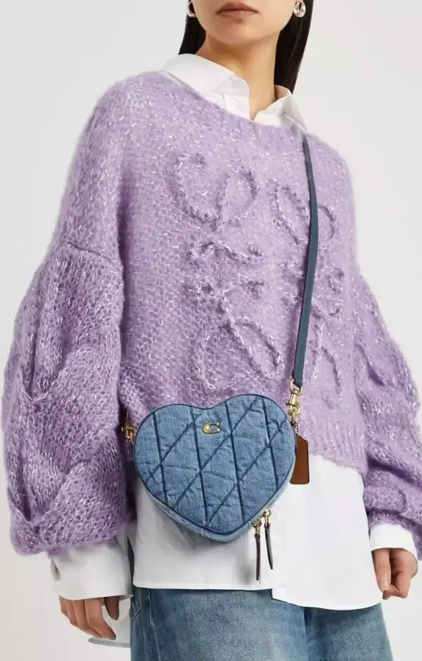 New - Denim Coach Heart Bag (Lovely) - Image 2