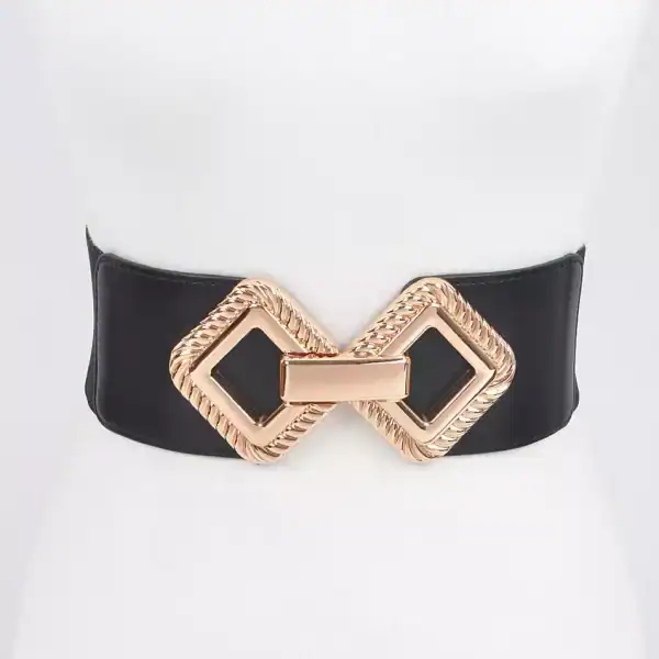 Big Metal Buckle Stretch Plus Size Belt