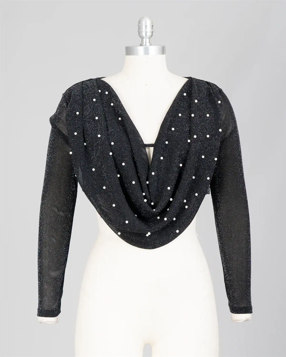 New – Designer Black Pearl Top (Large)