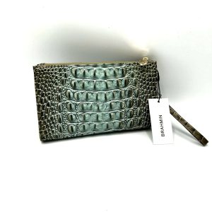 Brahmin Daisy Grey Large Wristlet