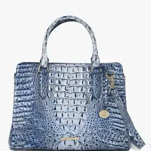 New - Brahmin Small Finley Coastal Blue (YES)
