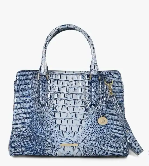 New - Brahmin Small Finley Coastal Blue (YES)