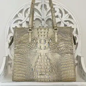 New- Brahmin Tia Melbourne Tote (Lighter Beige)