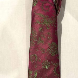 Designer Imani Tie (Burgundy-Plum) -1