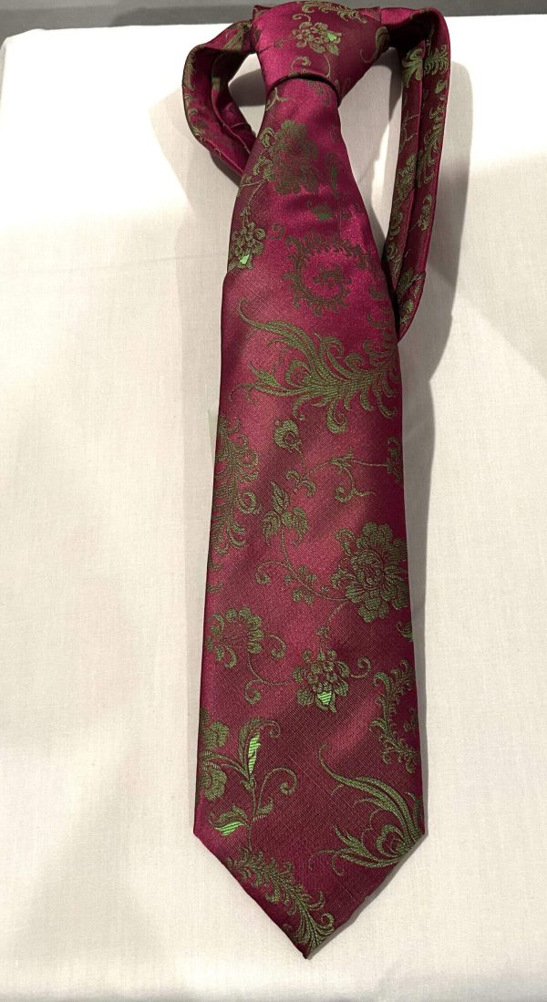 Designer Imani Tie (Burgundy-Plum) -1