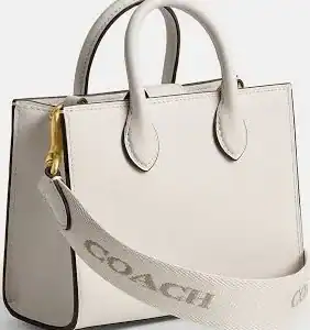 New- Coach Ace Med Tote Chalk