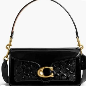 Coach Tabby Black Signature Shoulder Bag