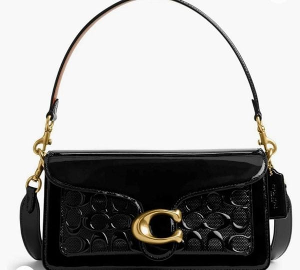 Coach Tabby Black Signature Shoulder Bag