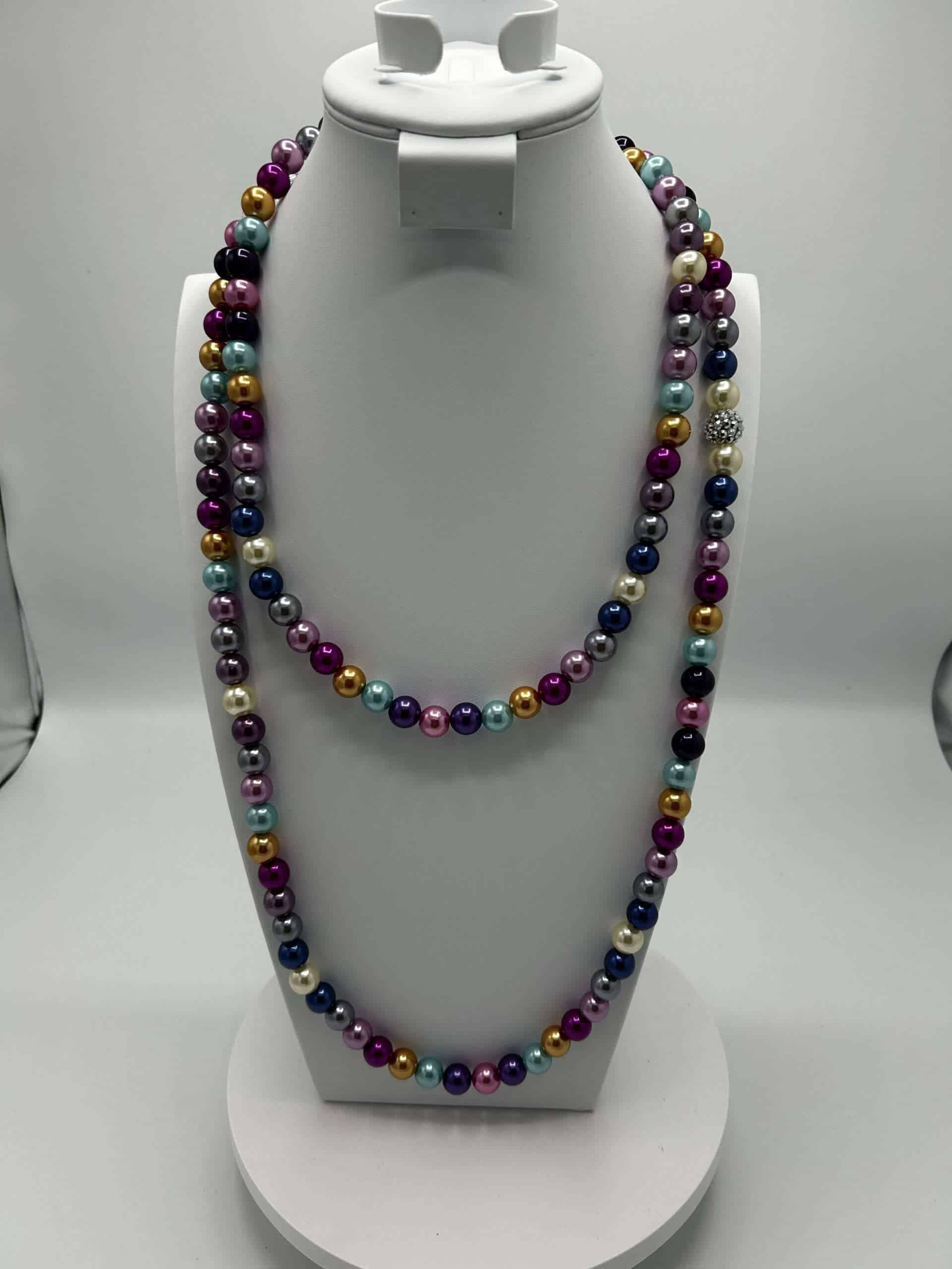 Custom Multi-colored Long Strand Necklace