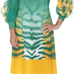 Bouncy Flower Sleeve Dress (1 Size  Left - 1X)
