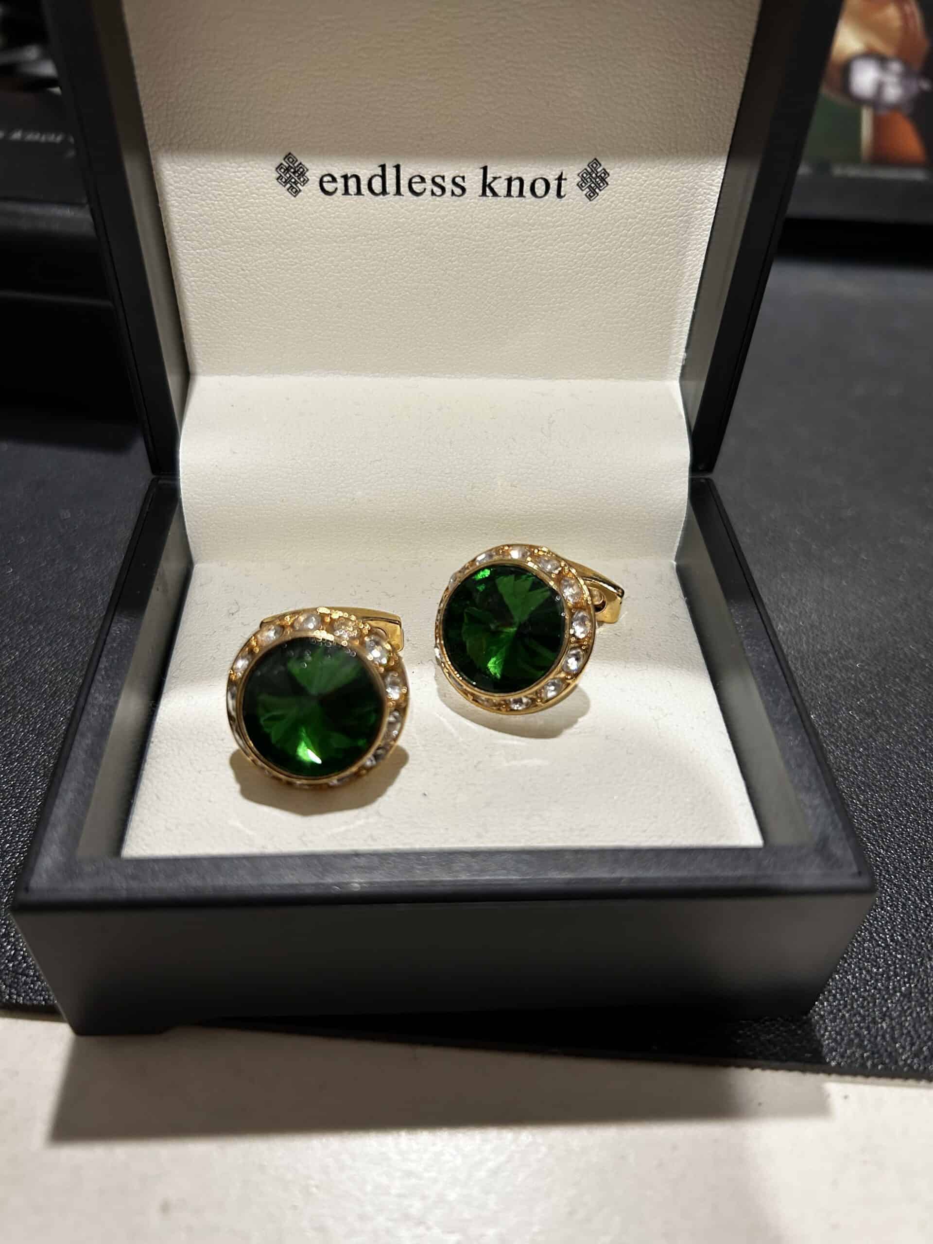 New – Designer Cufflinks (Emerald Green)