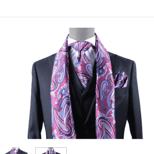 New - Designer Verse IX Scarf & Tie Set (Multi-Colored) S40