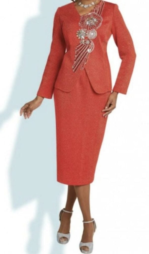 Donna Vinci Orange Knit (Size 16)