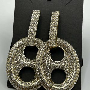 Fashion Bling DoorKnob Bling Earrings