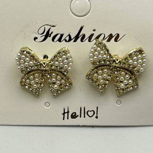 Fashion Bow Bling Earrings