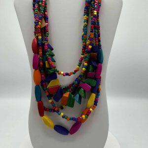 Fashion Colorful Wood Necklace