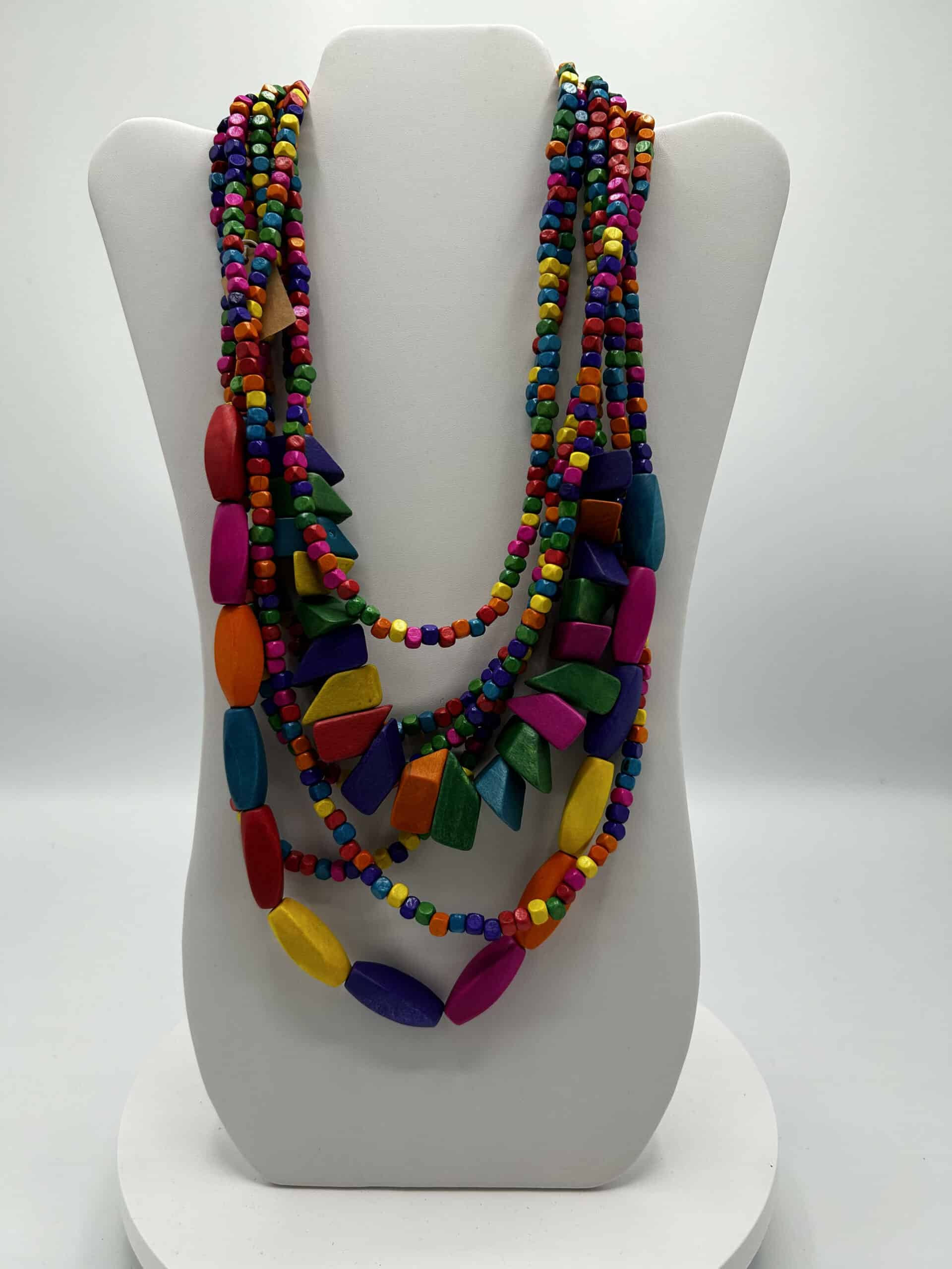 Fashion Colorful Wood Necklace