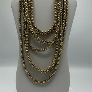 Fashion Gold Multi Strand Necklace