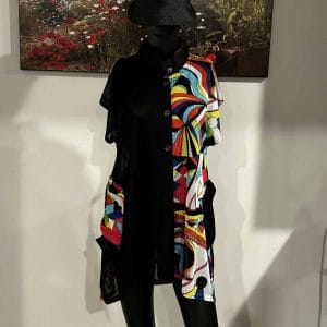 Fashion Multi-Colored Mesh Jacket (Size Fits S-M)