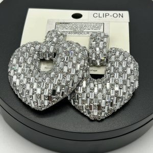 Fashion Silver Clip On Earrings