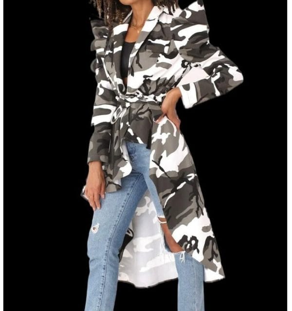 For HER Camo High Low Jacket (Size XL)