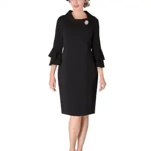 New - Giovanna Navy Cowl Neck Dress (14W)
