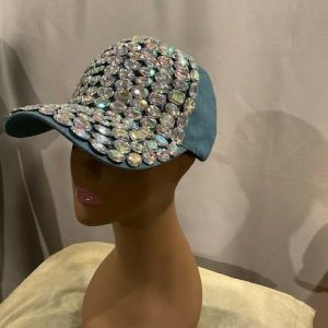 Hat - Denim Large Rhinestone Caps (Selections)