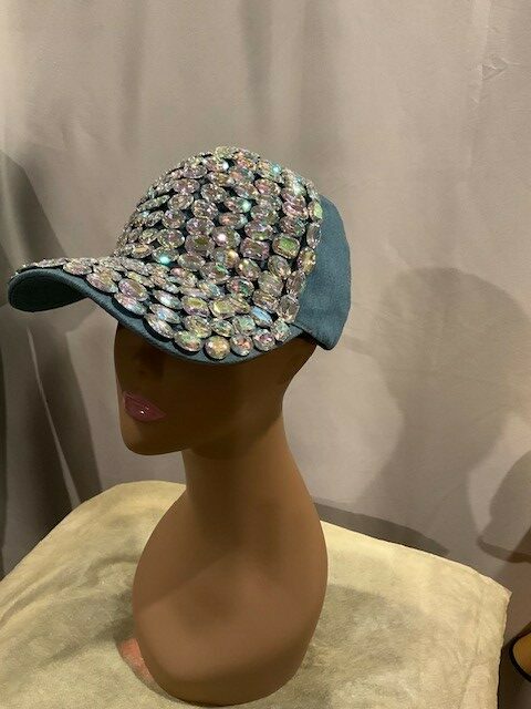 Hat – Denim Large Rhinestone Caps (Selections)