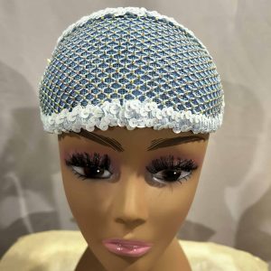 Custom Half Hat - Upscale Light Denim Headwrap