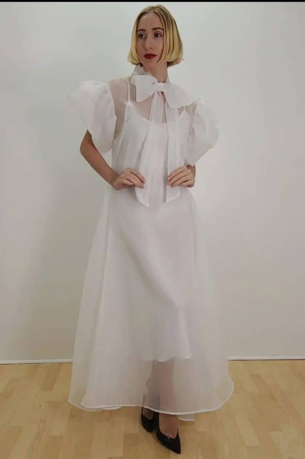 New- N by Nancy White 2 pc Dress (Beautiful) XL