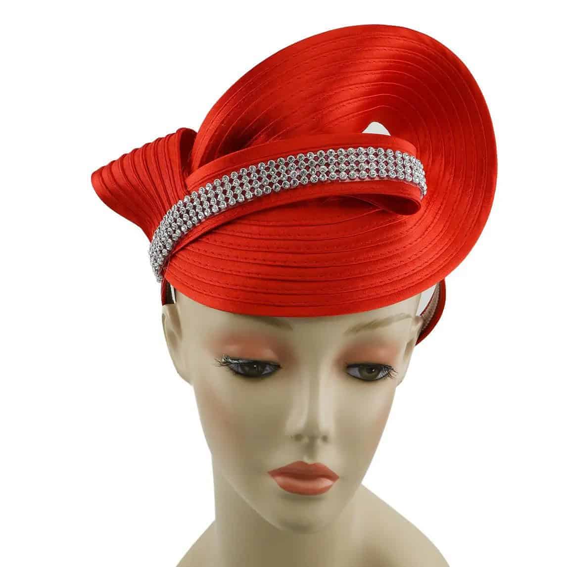 New – Rhinestone Loop Hot Pink Fascinator