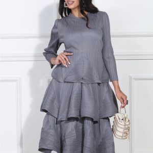 New - Luxe Moda 409 1 Pc Dress Grey (2 Size Selection)
