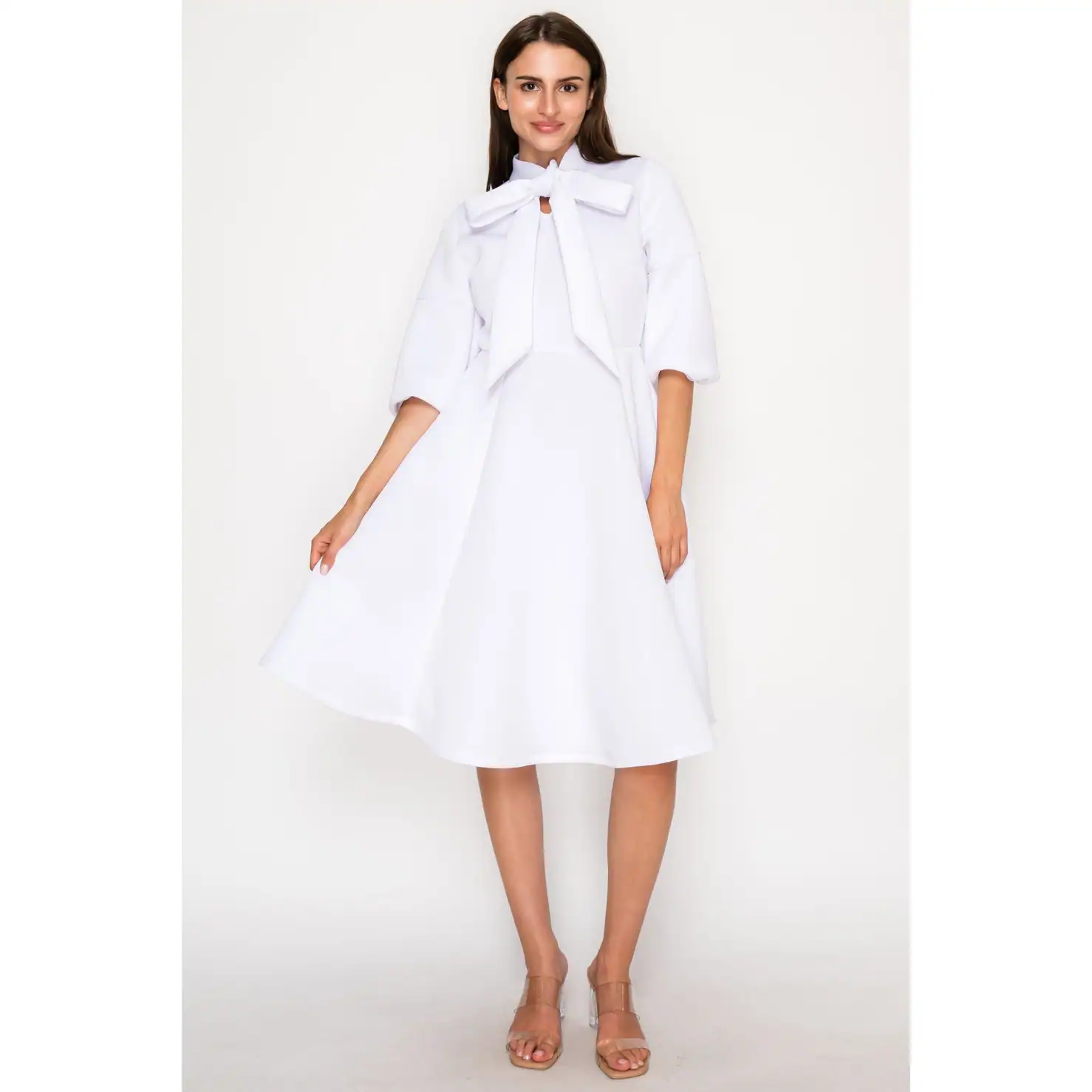 New – Light White Bow-Tie Scuba (Size Selection S-XL)