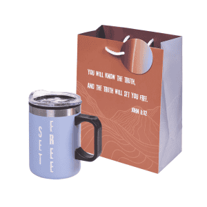 Set Free Insulated Coffee Mug & Gift Bag