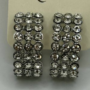 Lovisa Rhinestone Hoop Earrings
