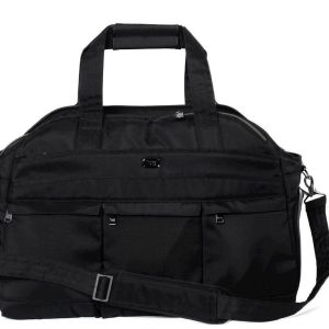 Lug Large Quilted Duffle Bag with Shoe Storage - Black