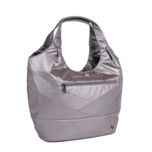 Lug Medium Tote  - Pearl Metallic (plenty of compartments)