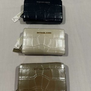Michael Kors Embossed Patent (Pearl, Blue Metallic or Tan) Card Case (Selection)