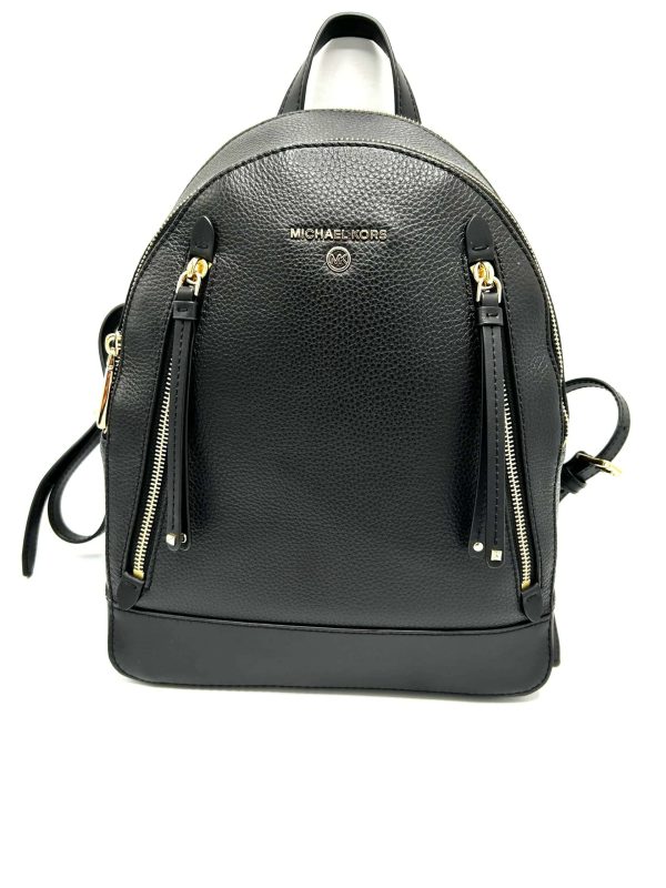 Michael Kors Black Leather Backpack