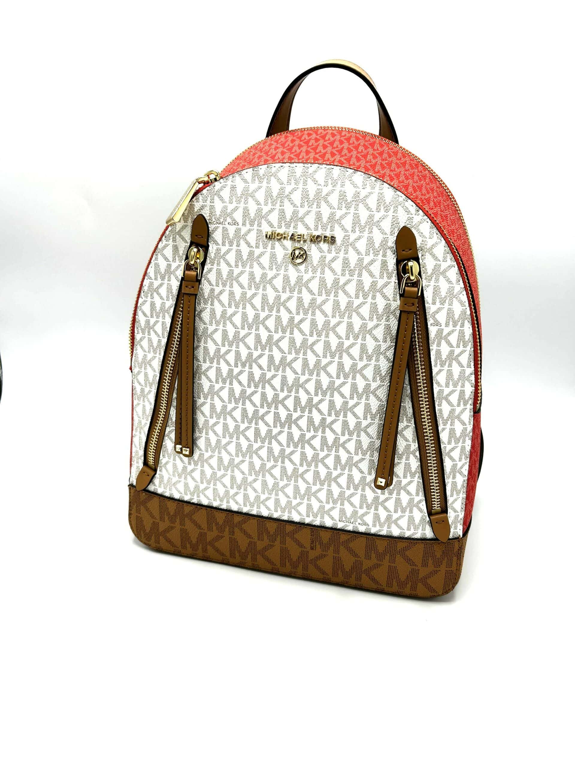 M(ichael Kors Orange Backpack