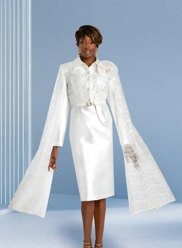 New - Donna Vinci White Sleeve Cloak (18)