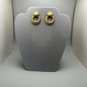 Polished Gold Hoop Earrings