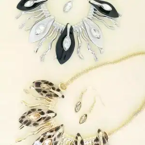 Rhinestone Crystal Fringe Boho Necklace Set (Selections)