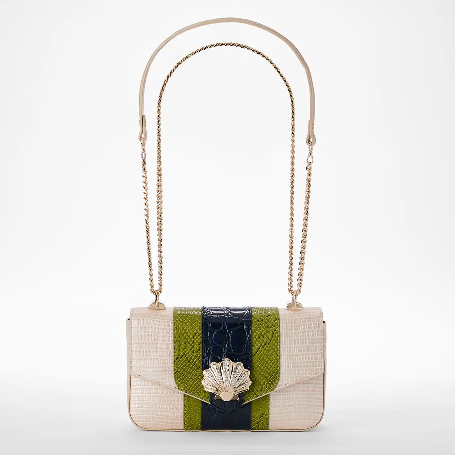 New – Brahmin Rosa Seashell Multi Crossbody