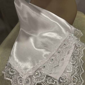 Scarf - Lap Scarf White Slik (Small)